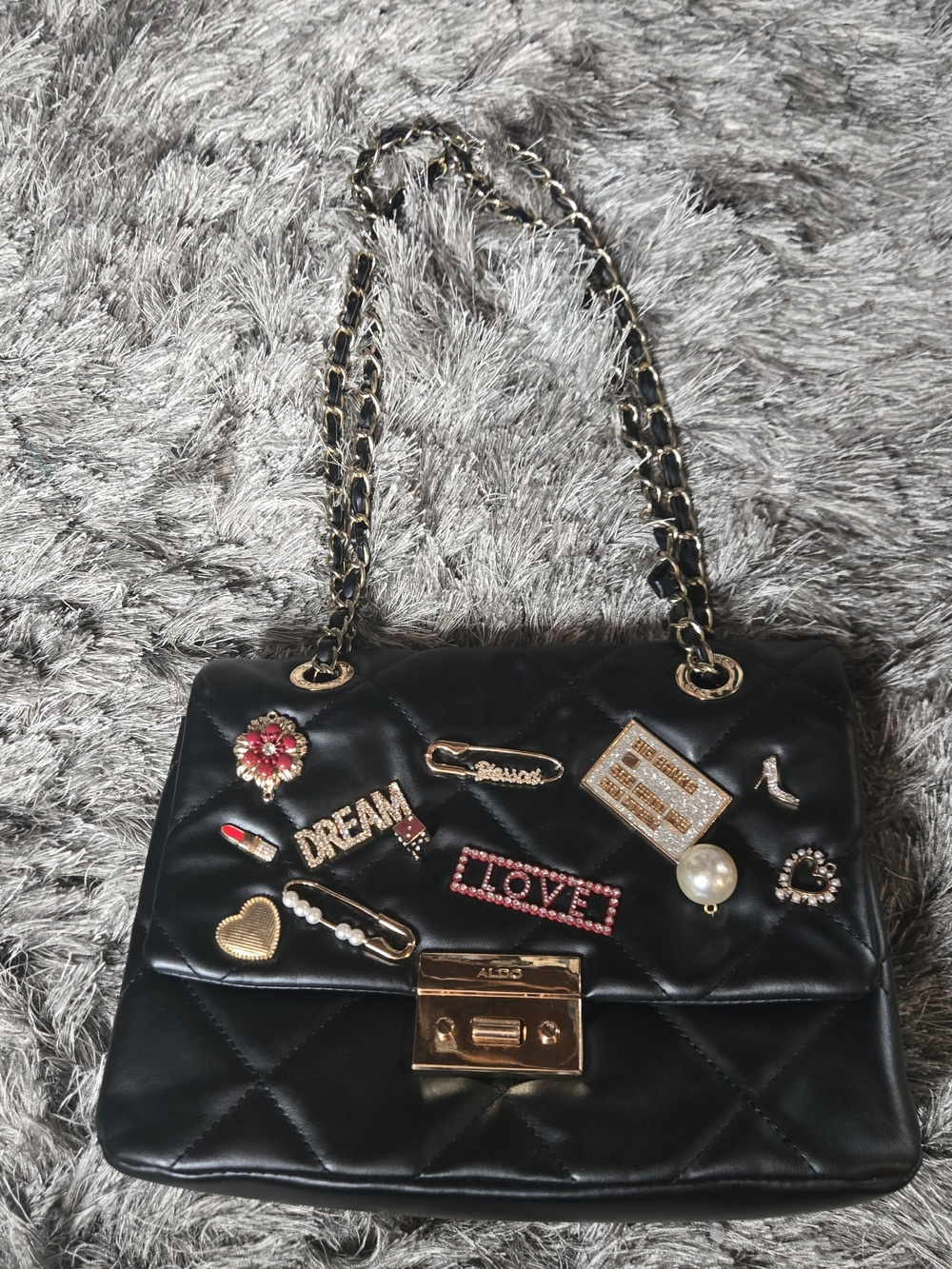 ALDO Glievia Quilted Patch Shoulder Bag